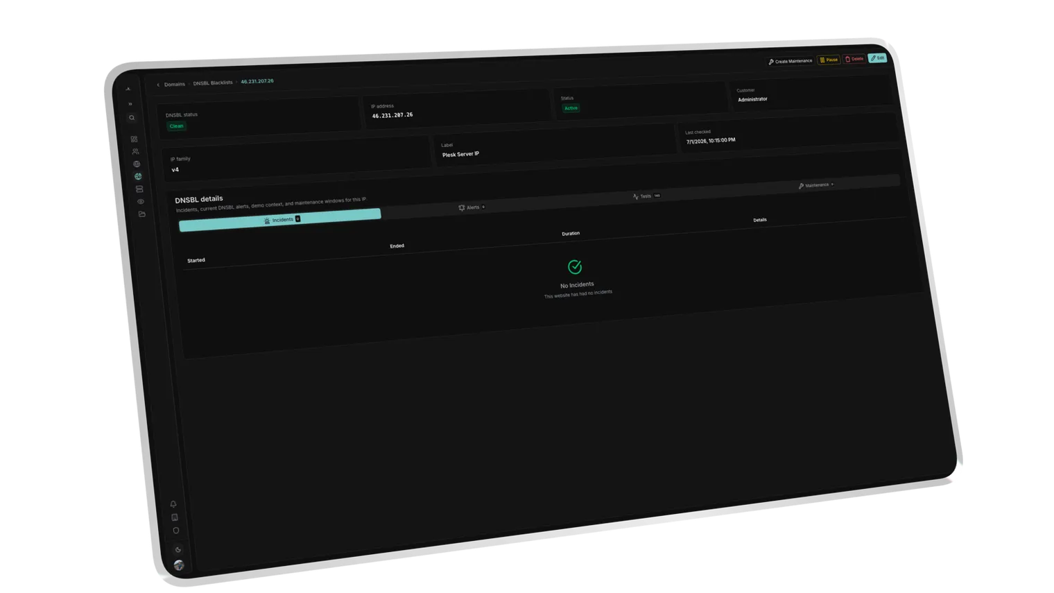 Monitoring. Your deliverability, before it slips.
