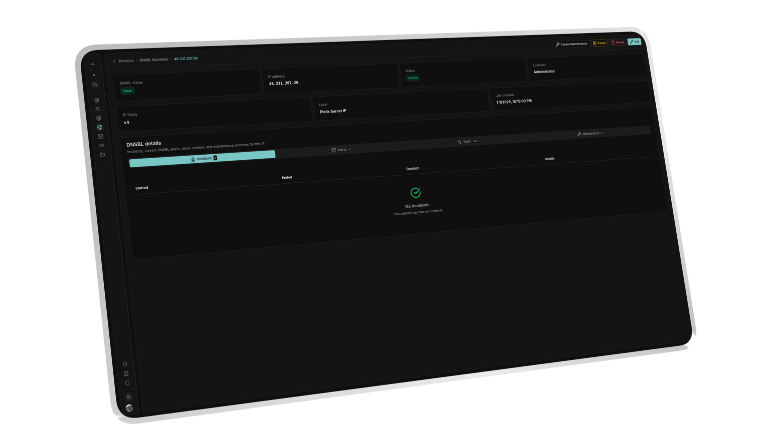 Monitoring. Your deliverability, before it slips.